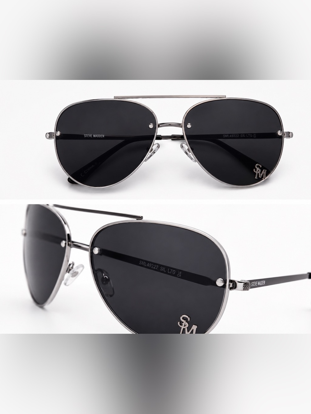 Steve Madden Black Kids Sunglasses - Picture 1 of 2
